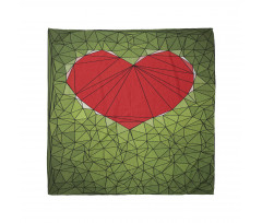 Geometric Mosaic Art Heart Bandana