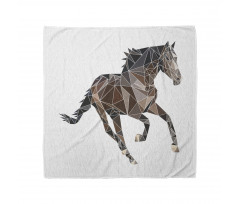 Brown Tones Triangle Horse Bandana