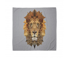 Lion in Geometric Details Bandana