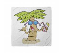 Fun Palm Tree Character Bandana