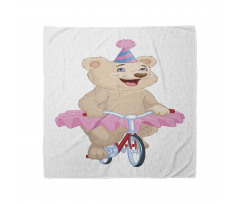 Bear in a Tutu on a Bike Bandana