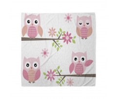 Spring Floral Baby Owls Bandana