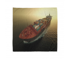 Container Ship at Sunrise Bandana