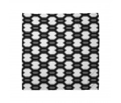 Monochrome Polygonal Grid Bandana