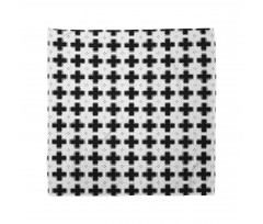 Dark Plus and White Squares Bandana