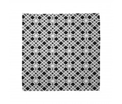 Monotone Vintage Squares Bandana