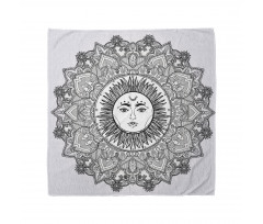 Mandala Bandana Güneş Tanrısı Desenli