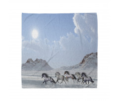 Snowy Day Wild Horse Bandana