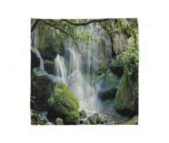 Waterfall Flows Rocks Bandana