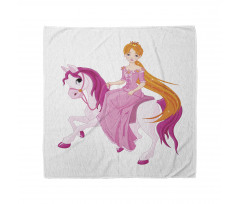 Princess on Pinkish Mane Horse Bandana