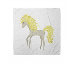 Blonde Little Horse Cartoon Bandana