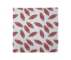 Modern Abstract Leaf Motif Bandana