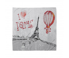 Paris Hot Air Balloon Bandana