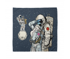 Romantic Couple in Space Bandana