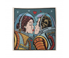 Cartoon Kiss in Space Bandana