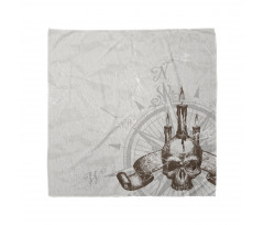 Priate Skull Compass Bandana