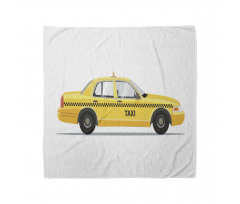 Taxi Bandana Ulaşım Aracı Şeritli Levhalı Araba Grafiği