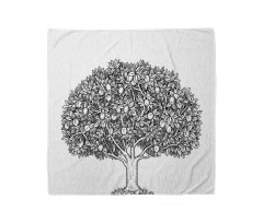 Engraved Style Apple Tree Bandana