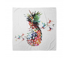 Rengarenk Bandana Ananas ve Kuş