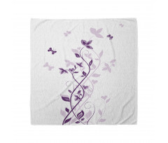 Violet Tree Blossoms Bandana