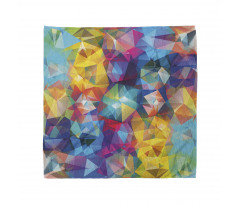 Modern Bandana Geometric Üçgen Şekilleri Parıldayan Renkli