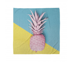 Ananas Bandana Modern Pastel Renk Sanatsal 1 Meyve Silüeti