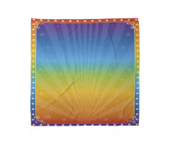 Retro Rainbow Colored Frame Bandana