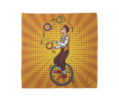 Disc Juggler Man on Unicycle Bandana