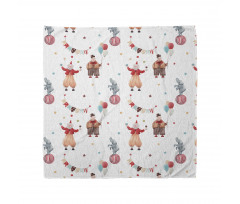 Watercolor Nursery Clowns Bandana