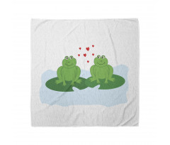 Cartoon 2 Frogs in Romance Bandana