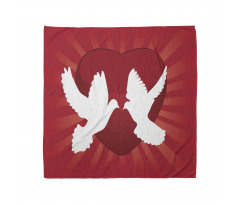 Doves Peace Symbol Romantic Bandana