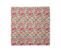 Colorful Hearts Motifs Art Bandana