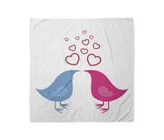 Birds Heart Symbols Romance Bandana