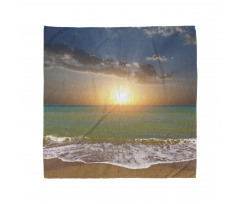 Sandy Beach Waves Sunset Bandana