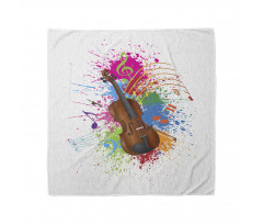 Color Splashes Violin Art Bandana