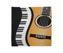 Piano Keys Wave and Guitar Bandana