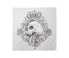 Kuru Kafa Bandana Kuru Kafa ve Çiçek Grunge