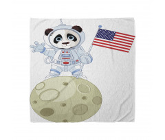 Çocuklar için Bandana Astronot Panda Desenli