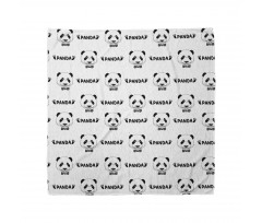 Hayvan Deseni Bandana Şirin Panda Portreli