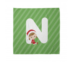 Alfabe Bandana N Harfi Desenli Noel