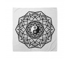 Dini Bandana Çiçekli Yin Yang