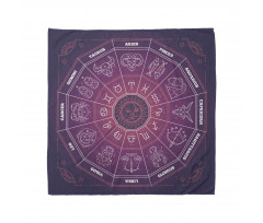 Colorful Astrology Signs Bandana