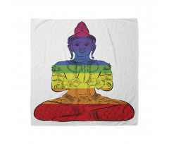 Meditasyon Bandana Rengarenk Oturan Buda