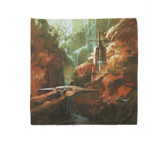 Spaceship in Canyon Bandana