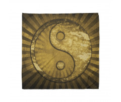 Semboller Bandana Kahverengi Yin Yang