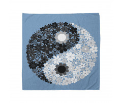 Soyut Bandana Şık Çiçekli Yin Yang