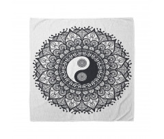 Semboller Bandana Yin Yangli Mandala