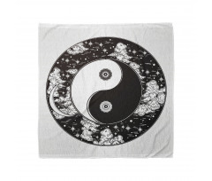 Semboller Bandana Bulutlar ve Yin Yang