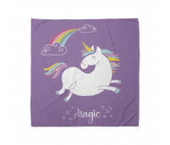 Fantastik Bandana Sevimli Unicorn Desenli