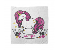 Unicorn with Pink Hair Bandana